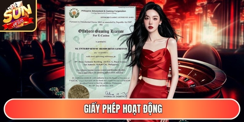 Giấy phép hoạt động